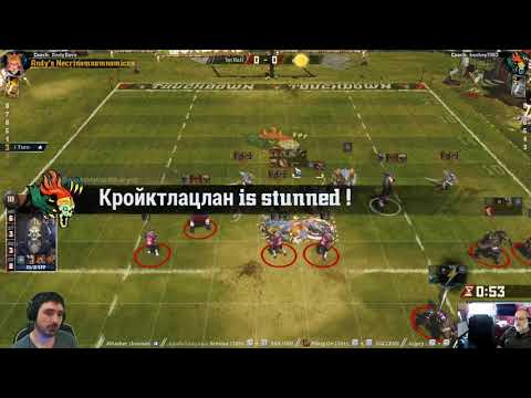 Playing around Higher Strength: Necromantic Vs Lizards [AndyDavo Blood Bowl - MD10]