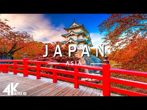 FLYING OVER JAPAN (4K UHD)- Relaxing Music Along With Beautiful Nature Videos - 4K Video Ultra HD