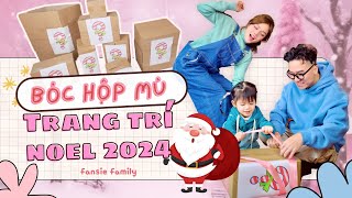 Lisa bóc hộp mù không lồ nhân dịp giáng sinh | Fansie Family Vlog