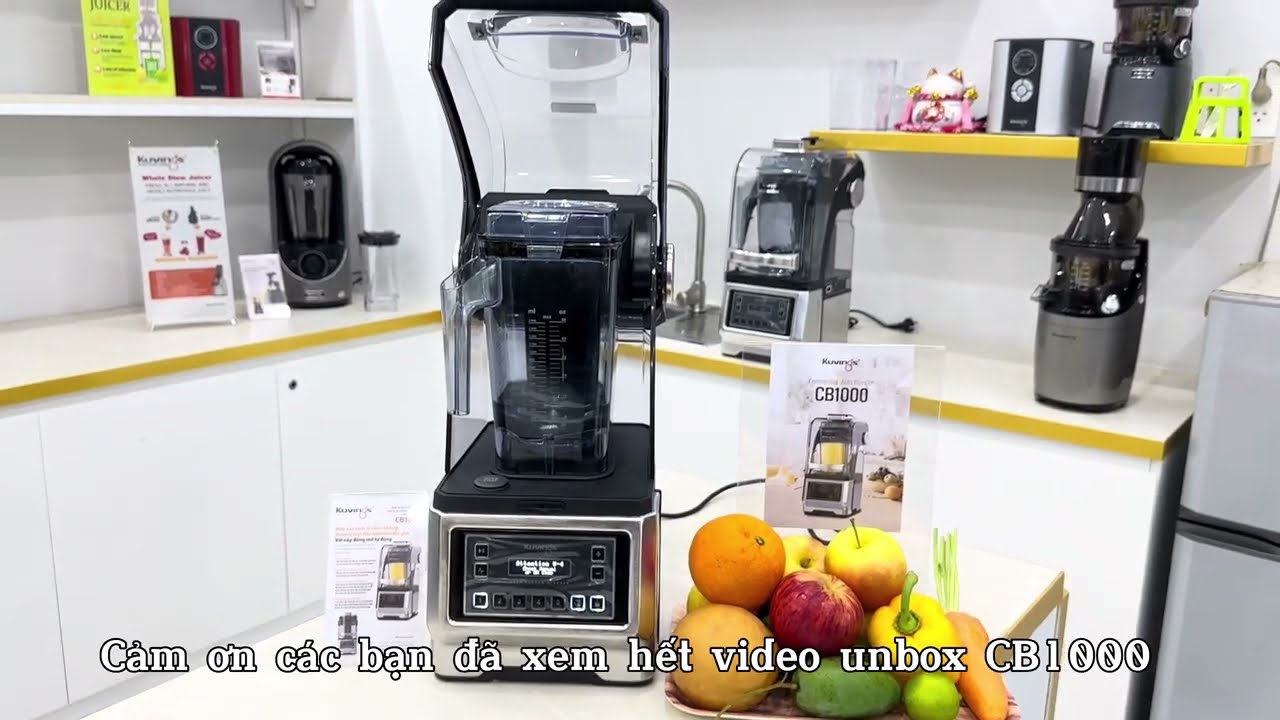 Đập hộp máy xay sinh tố chân không tự động dành cho kinh doanh hiệu Kuvings CB1000