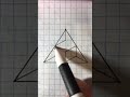 3D Cube 3D Pyramid Triangle Drawing With Pen Pencil