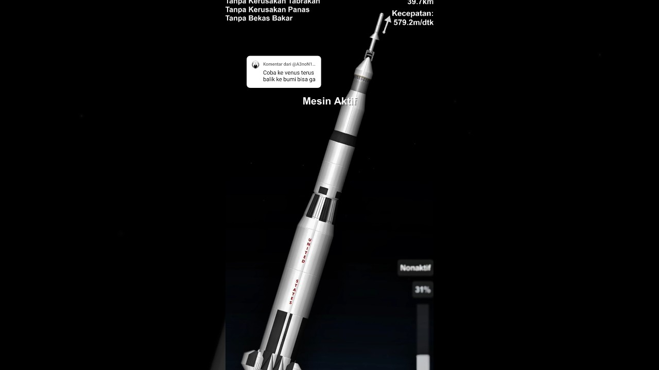 pake roket apollo 11 ya bg#apollo11 #venus #bumi #sfs #fypage #xyzbca #roket #subscribe