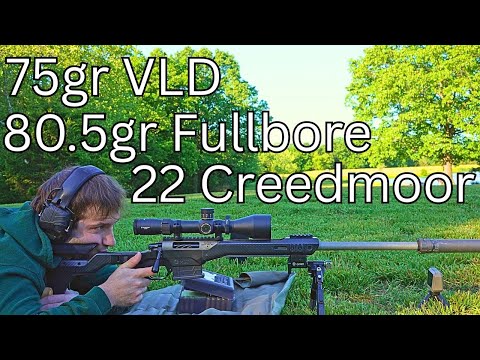 Chasing Speed: 22 Creedmoor Berger 75gr VLD & 80.5gr Fullbore w/ Alliant Reloader 26 Vihtavuori N560