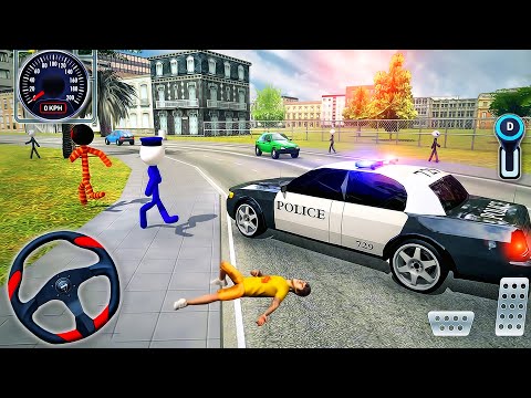 Transport Stickman Prisoner Driver - US Police Car Chase Crime Driving - Android GamePlay #2