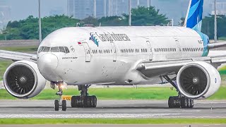 ✈️ 150 CLOSE UP TAKEOFFS and LANDINGS in 90 MINS at JAKARTA Soekarno-Hatta Airport Indonesia CGK