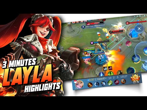 LAYLA ONE SHOT DELETE REVEALED | MLBB 3 MINUTES HIGHLIGHTS 🔥