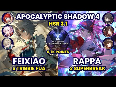 [3.1] APOC 4 | E0S0 Feixiao x E0S0 Tribbie & E0S1 Rappa Superbreak | Honkai: Star Rail