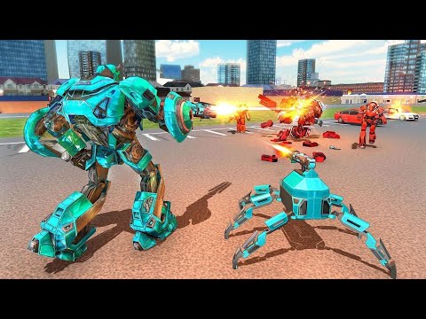 Spider Robot Transform Game: Monster truck Simulator