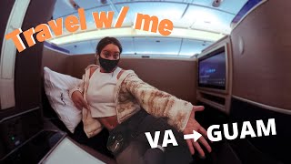 Travel with me (Travel Vlog) IAD to GUAM | feb 2021