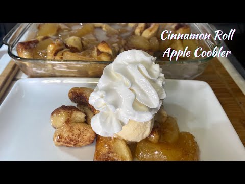 (2 Ingredients)Cinnamon Roll Apple Cobbler Recipe #2ingredientrecipe