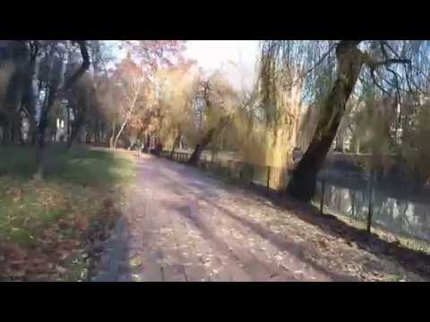 Parc Catedrala - Parcul Copiilor - Podul Decebal, Timisoara, Romania cu bicicleta