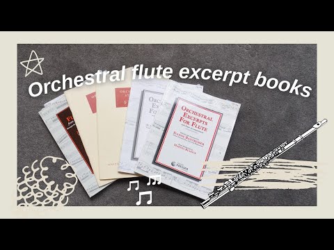 📗Must-have flute orchestral excerpt books | An orchestral flutist's excerpt book collection⭐️