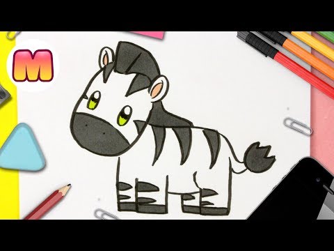 Como Dibujar Una Cebra Kawaii Dibujos Kawaii Faciles Aprender A