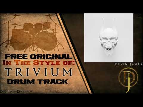 Trivium Styled Free Original Drum Track - 124 BPM (FREE DOWNLOAD)