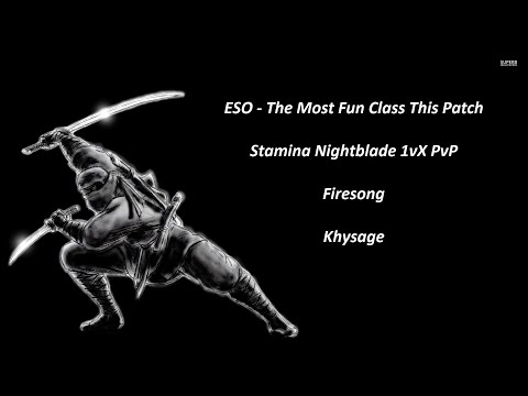 ESO - The Most Fun Class This Patch 😈 | Stamina Nightblade 1vX PvP | Firesong