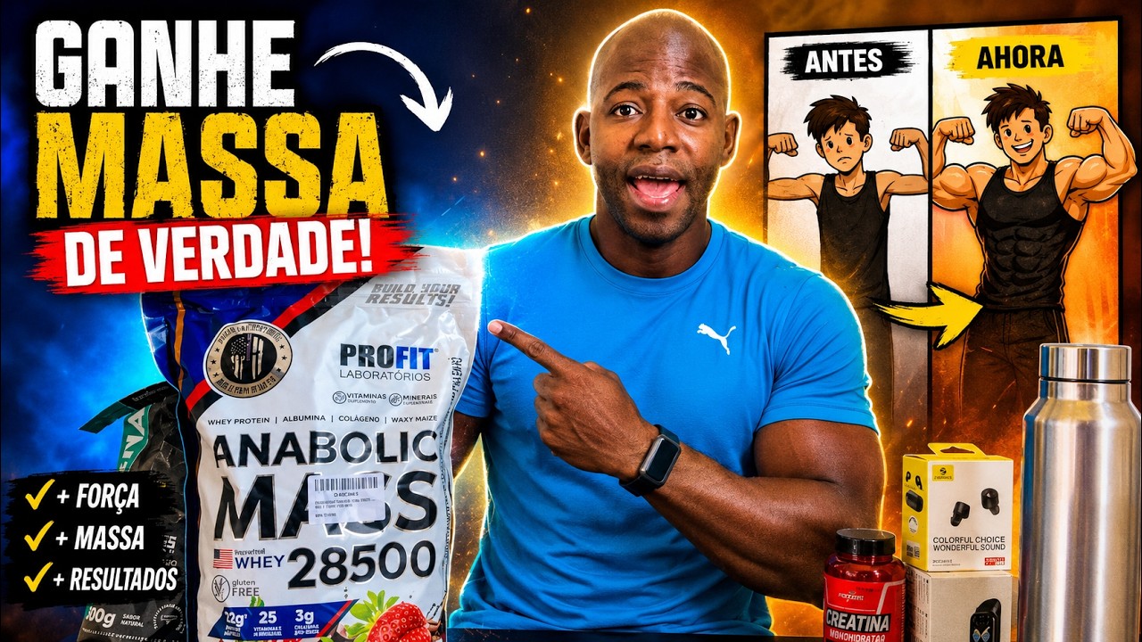 Miniatura da avaliação em vídeo de Hipercalórico Probiótica Massa Nitro Refil 2520g Baunilha