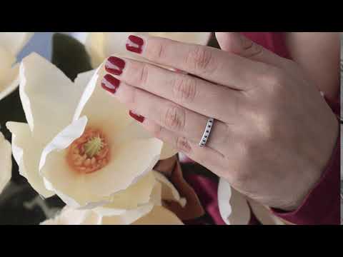 .15 Carat Sapphire and Diamond Vintage Millgrain Filigree Wedding Band - TwoBirch SP1-WR-0340-WG-C