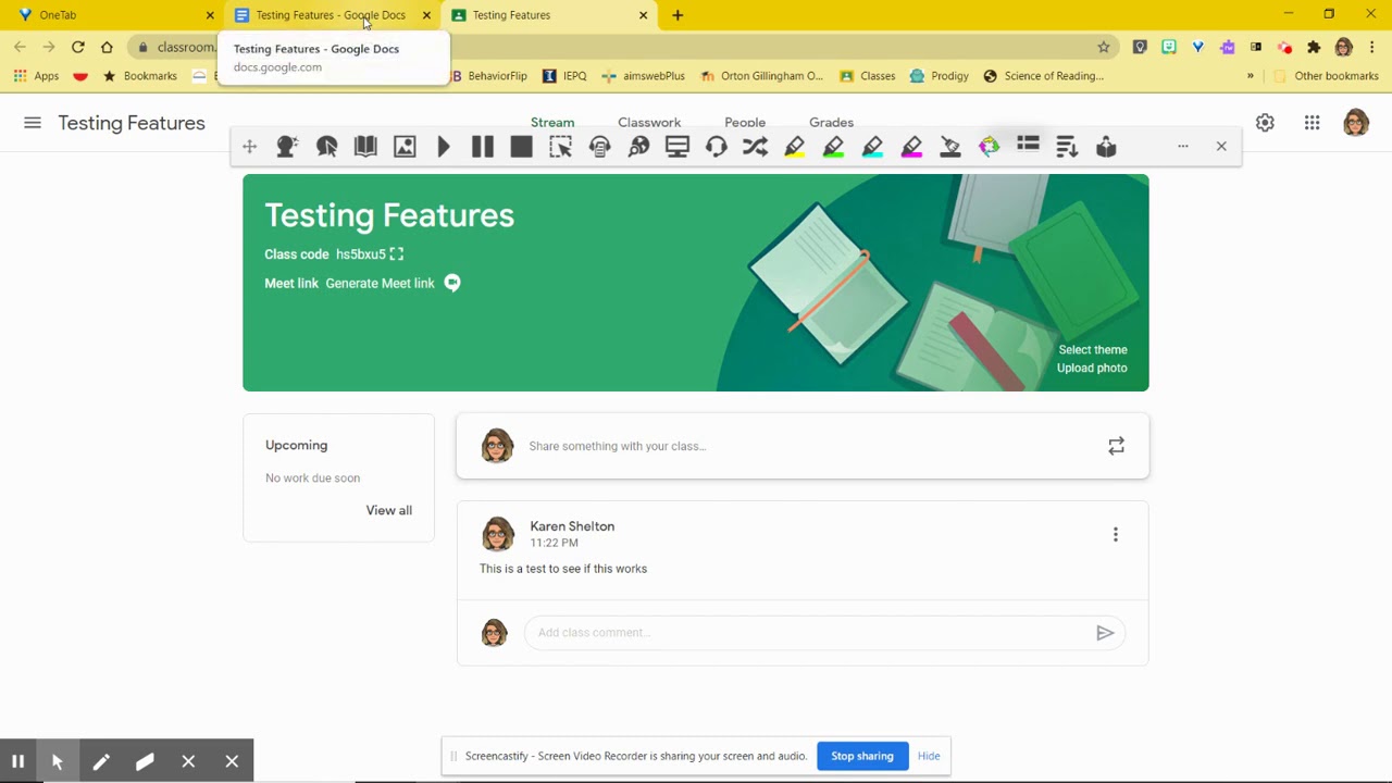 Using Read and Write in Google Classroom and Google Docs