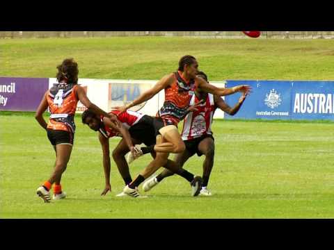 Glenelg recruit Dom Barry playing for NT U18 and APY Lands