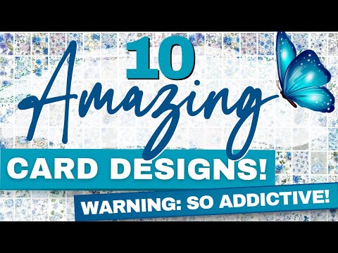 So easy, so fun, so addictive - CARD MAKING TUTORIAL 2024 | 10 different card designs | Journalsay