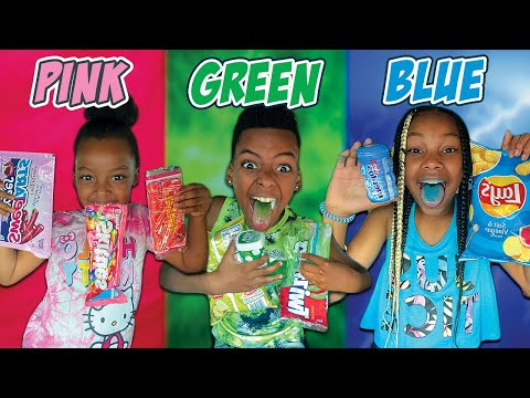 Eating One Color Food For The Day!