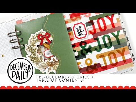December Daily® 2025 | Table Of Contents + Pre-December Story Page