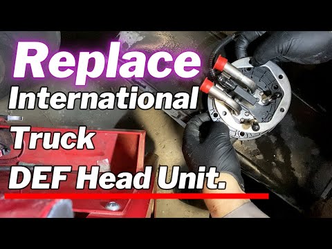How to Replace International MV Truck QLS DEF Head Unit.