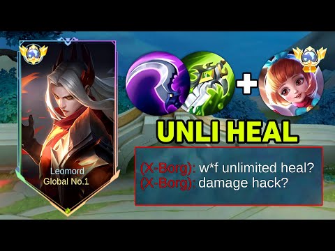 LEOMORD + ANGELA Combo UNLI HEAL Gameplay (Enemy Frustated)