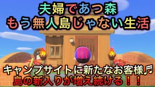 【あつまれ どうぶつの森】キャンプサイトのお客様が当たり続き!! どんどん入れ替わる住民！