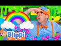 Blippi Plays Rainbow Slime Games At The Indoor Playground Blippi Educational Videos For Kids
