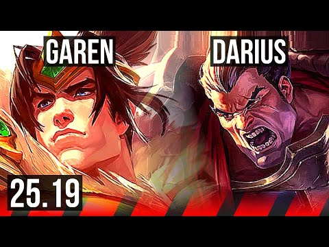 GAREN vs DARIUS (TOP) | 600+ games | EUW Master | 25.19