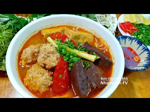 Nấu BÚN RIÊU TÔM KHÔ Không Có Cua Đồng Vẫn Ngon Ngọt Đậm Vị Cần Lưu Ý Các Bước Cơ Bản |Nhamtran FV