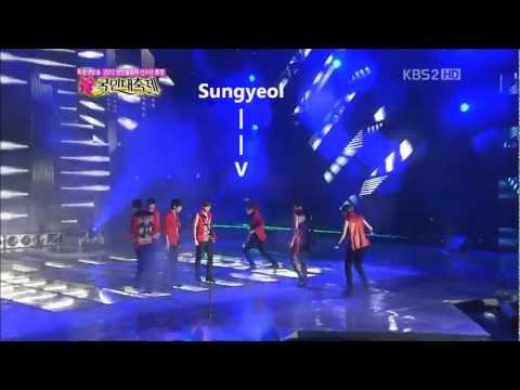Infinite slipping on stage @ 120814 National Festival