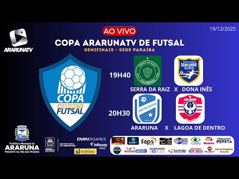 COPA ARARUNATV DE FUTSAL - Palmeiras X Semeando | USC Futsal X San Layser | SEMIFINAIS - Sede PB