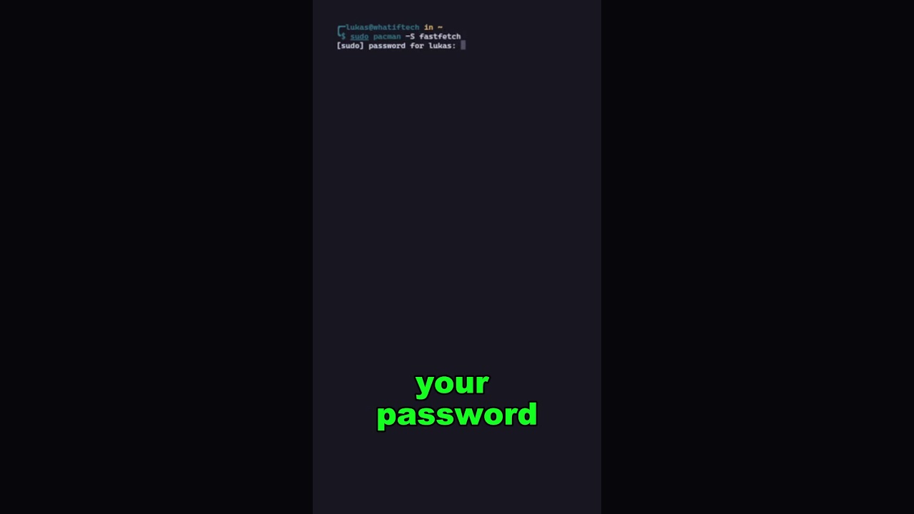 How to Install fastfetch  #arch #archlinux #linux #tutorial #howto