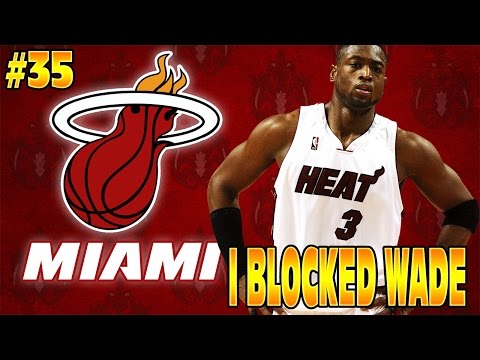 NBA 2K15 MY CAREER: I BLOCKED WADE!! MIAMI HEAT GAME!! #35