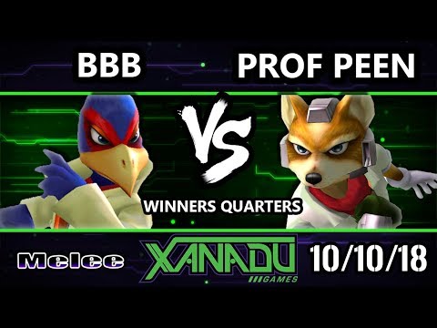 S@X 271 SSBM -  BBB (Falco) Vs.  Professor Peen (Fox) Smash Melee Winners Quarters