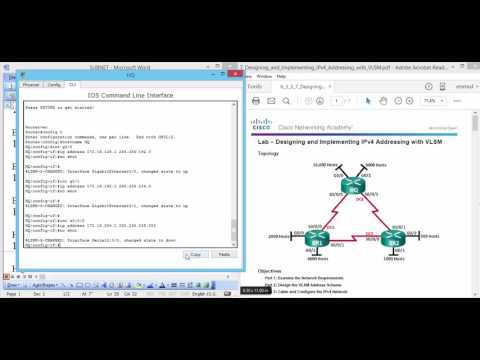 Lab – Designing and Implementing IPv4 Addressing with VLSM PART 2