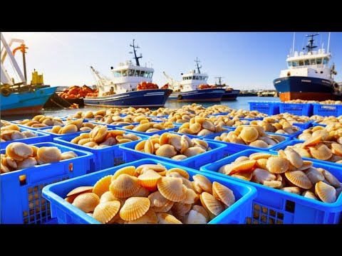 Modern Scallop Fishing & Processing: Hundreds of Tons in Action