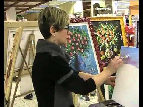 ONDA TG 25.01.2014 - CINZIA NAPOLEONE DIPINGE AL PINGUE CONAD DI SULMONA