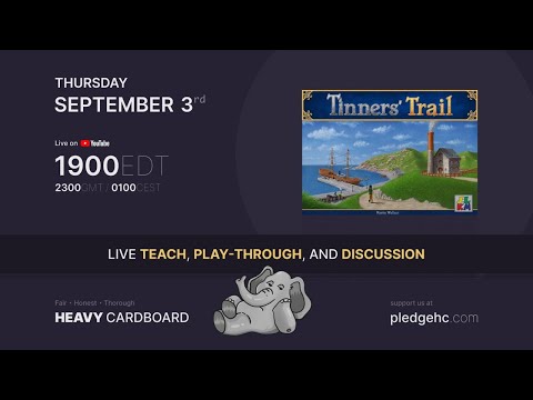 Tinner's Trail 4p Teaching, Play-through, & Round table by Heavy Cardboard