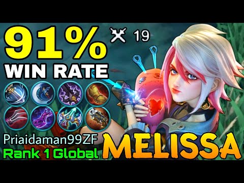 91% Win Rate Melissa 19 Kill Aggressive Play - Top 1 Global Melissa by Priaidaman99ZF - MobileLegend