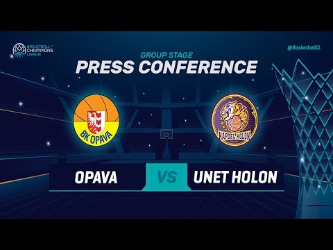 Opava v UNET Holon - Press Conference - Basketball Champions League 2018-19