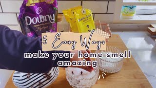 5 ways to make your home smell amazing | 5 cara wangikan rumah • DIY home freshner #downyhack 🏡