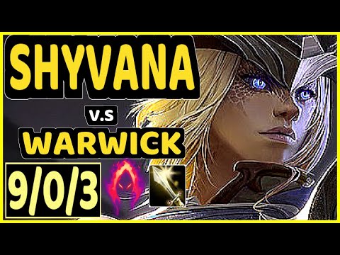 YAMPI (SHYVANA) vs WARWICK - 9/0/3 KDA JUNGLE CHALLENGER GAMEPLAY - BR