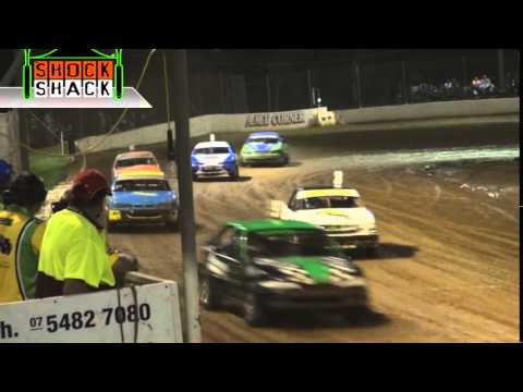 Production Sedans - Heat 19 - Australian Title - Gympie Speedway - 25.04.14