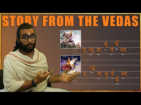 How to Chant the Veda Mantras Correctly : The Story of Indra and Vritrasura - 3 Swaras Explained
