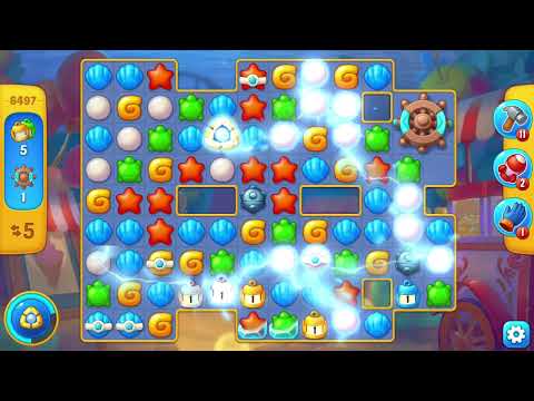 [FISHDOM Walkthrough] Level 6497 Super Hard (Qua màn - Fishdom)