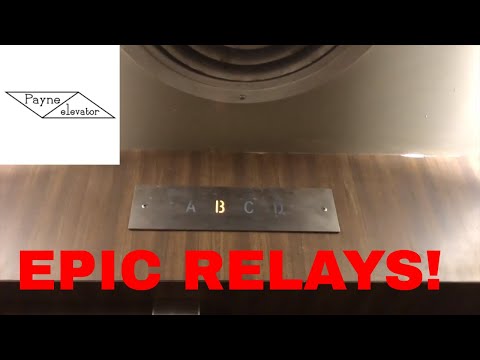 AMAZING RELAYS 60's ERA Payne Traction Elevator @ The John P. Adams Library, RIC, Providence, RI