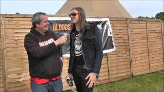 Blake (Huntress) interview with Catbird (Bloodstock Radio) @Download 2013